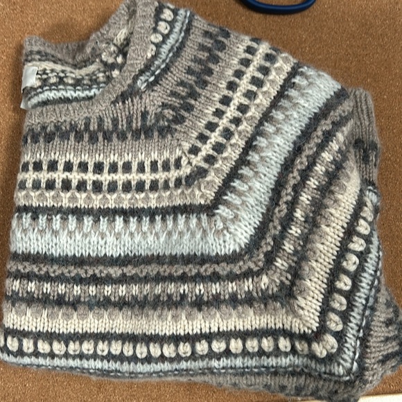 Loft Women’s Knit Rayon Cotton Rabbit Hair Blend Sweater Beige size Large - Picture 13 of 15